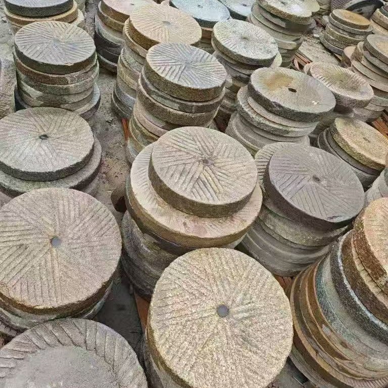 老磨盘石磨公园别墅铺路汀步石