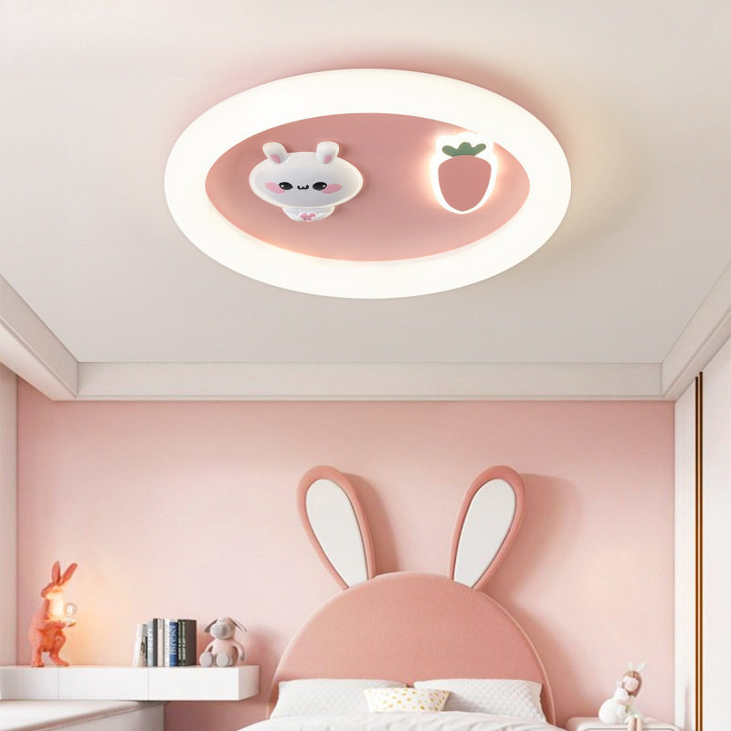 儿童房创意简约无灯源吸顶灯