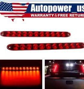 16 15.5英寸卡车皮卡汽车11LED大巴灯拖车灯条高位刹车灯侧边转向