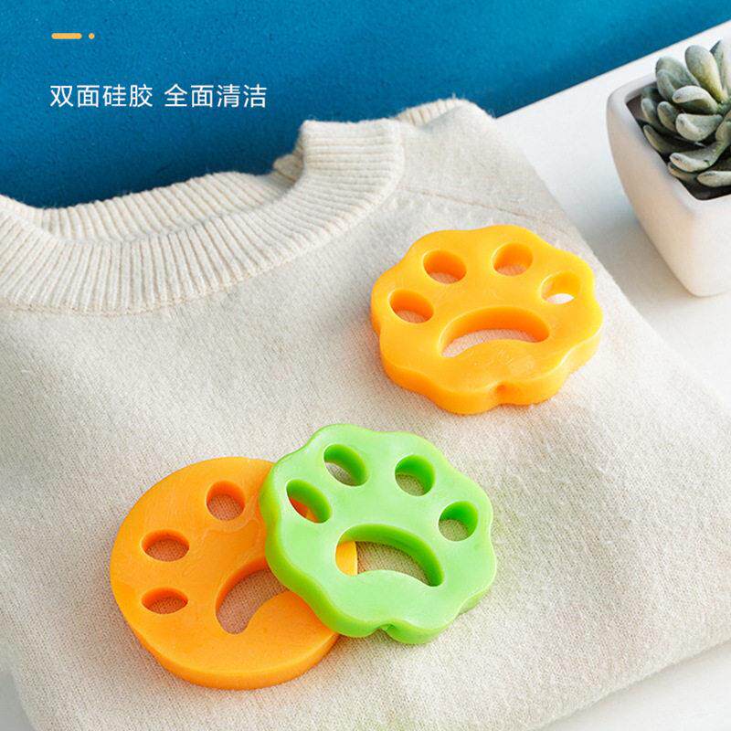跨境硅胶粘毛器 衣物灰尘去除器 宠物粘毛器 毛发粘毛垫 洗衣球