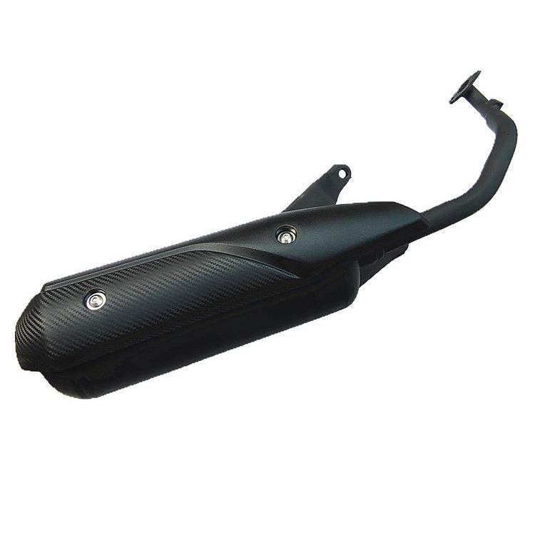 豪江摩托车HJ110T-5A-6A/HJ125T-2C-3C-5C国四电喷排气管消声器