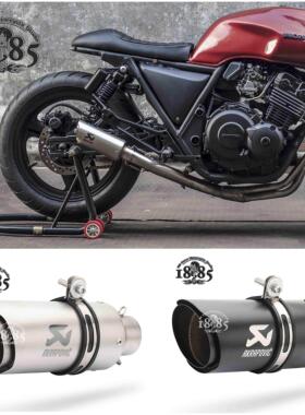 CB400摩托车XJR400改装200双层尾喉R6炸街800后段300排气管51mm