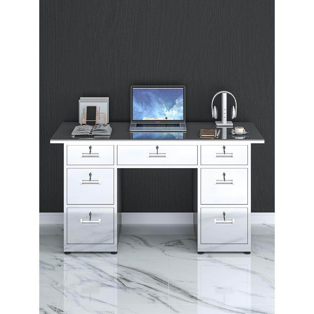 304不锈钢办公桌办公室电脑桌工厂车间控制台抽屉工作台收银,商业/办公家具,办公电脑桌,淘宝优惠券,粉丝福利购,淘宝优惠卷