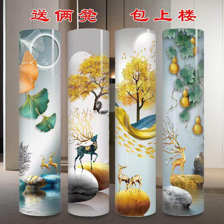 360度旋转鞋柜 圆形创意转角玄关圆柱鞋架多功能收纳柜门厅柜