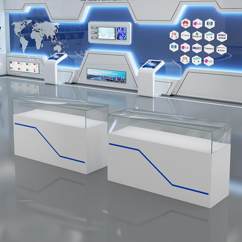 定制商场玻璃柜展示柜珠宝首饰柜台样品展览陈列柜博物馆文物展台