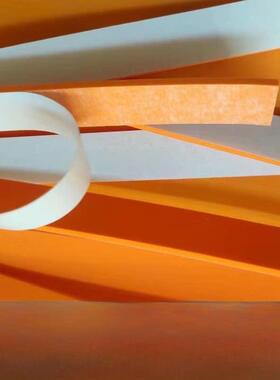 过桥海绵条刀版弹垫高弹EVA45度橡胶啤机垫条泡棉橙色海绵垫条