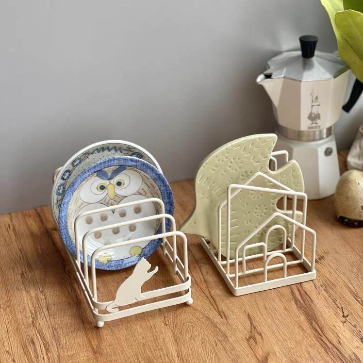 小猫厨房铁艺餐桌盘子架沥水架整理收纳层架砧板架杯垫锅垫架碗架,厨房/烹饪用具,碗架,淘宝优惠券,粉丝福利购,淘宝优惠卷