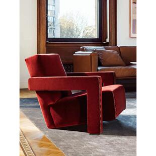 极简设计师乌德勒单人沙发椅简约家用艺术休闲布艺舒适客厅扶手椅