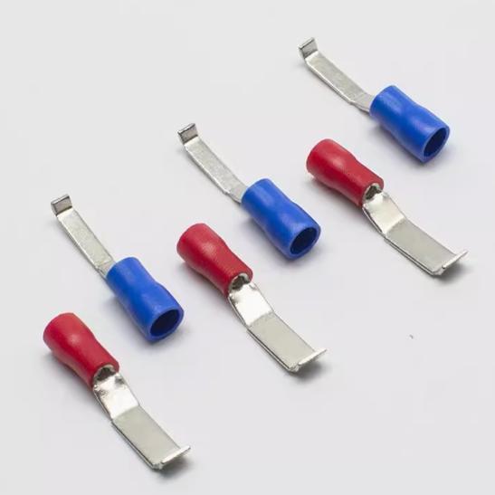 LBV凹片型预绝缘接线冷压端子端头LBV1.25/2/5.5-3/4.6紫铜线鼻