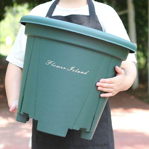 特大号花盆庭院加厚7加仑青山盆40cm塑料透气盆室外月季果树花盆