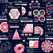 96张高效学习方法贴纸自我提升知识积累系列装 饰笔记本手机壳手账