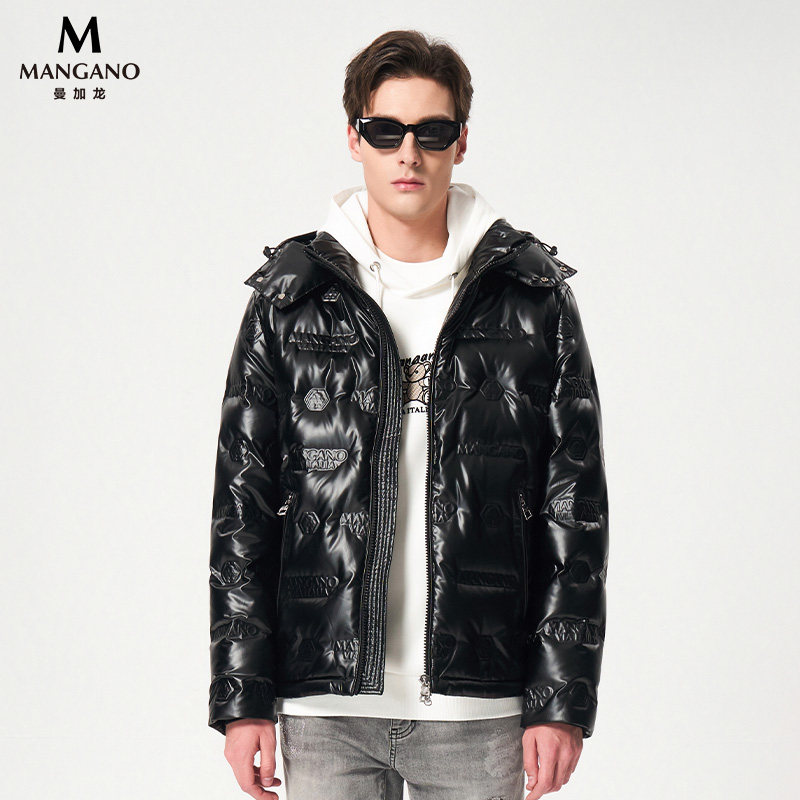 Mangano休闲百搭连帽羽绒服