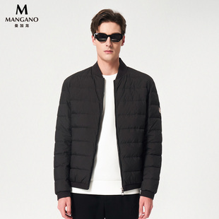 Mangano曼加龙 冬季2024年新款短款轻薄羽绒服保暖立领外套男款