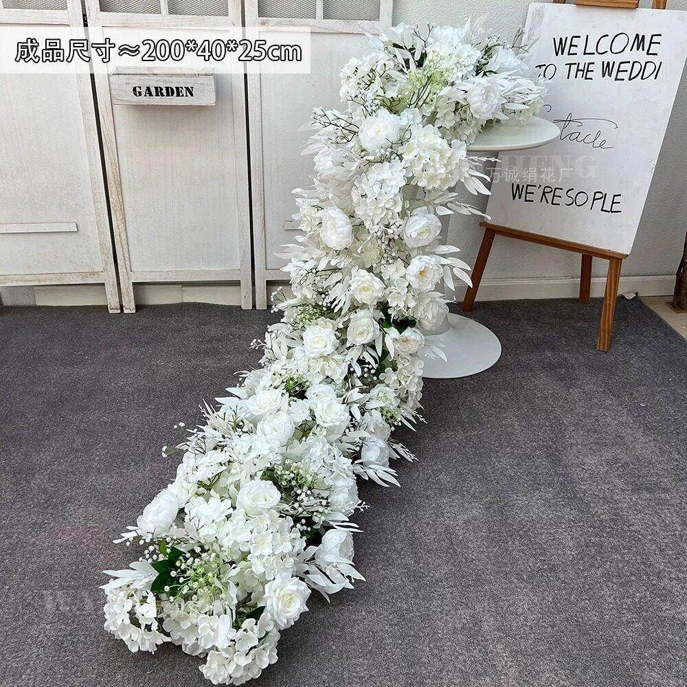 彷真花条婚庆装饰门头装扮橱窗商场店铺开业氛围布置墙背景墙装饰