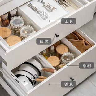 厨房收纳筐桌面杂物零食整理收纳盒小盒子家用橱柜收纳神器储物盒