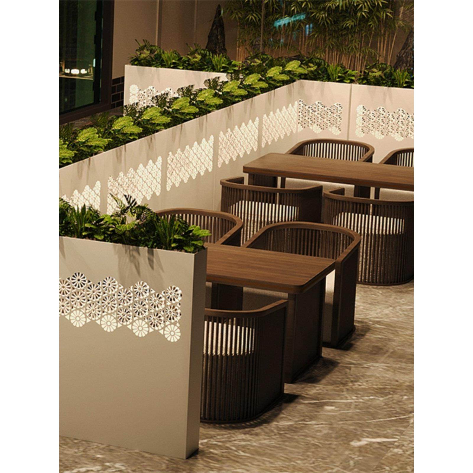 饭店隔墙卡座免钉包间隔断餐饮半墙围栏遮挡餐厅屏风定制栅栏花架,商业/办公家具,办公屏风/隔断,淘宝优惠券,粉丝福利购,淘宝优惠卷