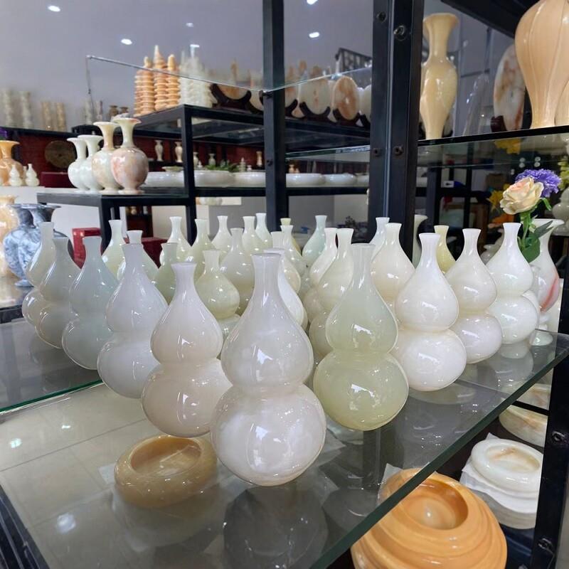 天然阿富汗玉石葫芦平安摆件家居饰品客厅电视柜玄关居家中式摆设