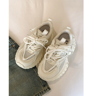 ins潮休闲运动鞋 Chio2nd南风 初秋爆款 女厚底增高2024新款 老爹鞋