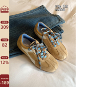 复古百搭休闲运动鞋 Chio2nd南风 子 真皮经典 美式 德训鞋 女士春秋款