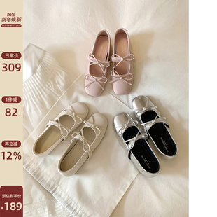 小皮鞋 Chio2nd南风 夏天配裙子 蝴蝶结玛丽珍女鞋 5cm增高单鞋