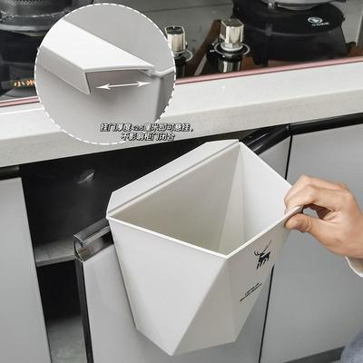 厨房壁挂垃圾桶橱柜门壁挂式家用悬挂式无盖厨余厨房用收纳桶专用