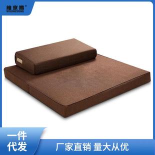 蒲团坐垫打坐垫禅修垫跪拜垫冥想禅家用折叠加厚布艺椰棕拜佛垫聚