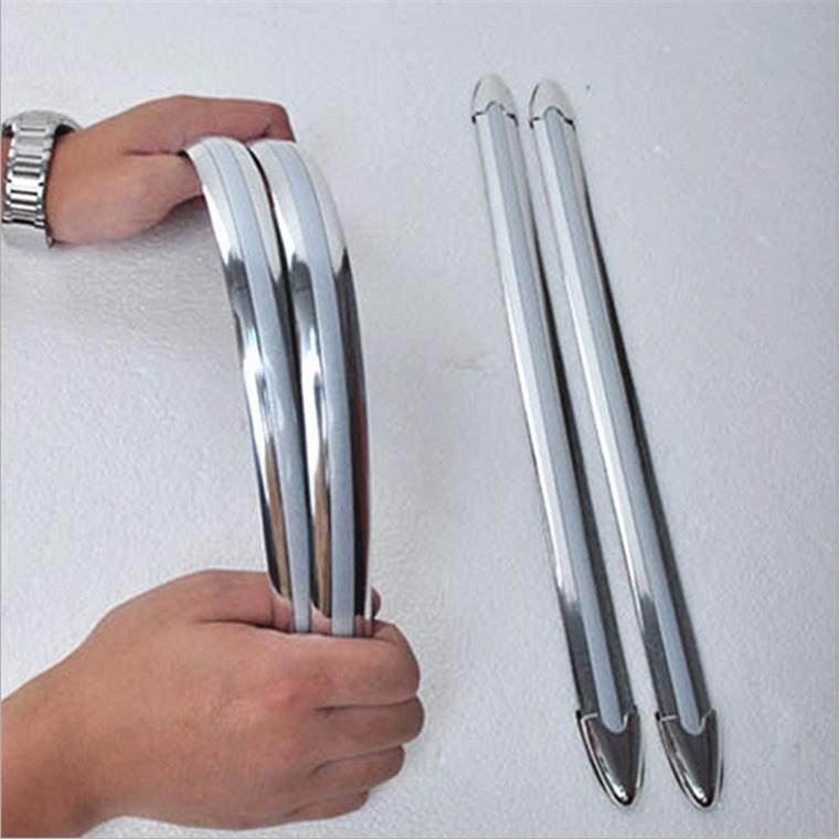 通用型 汽车防撞条防擦条 保险杠防护条贴 车身防刮装饰胶条加厚