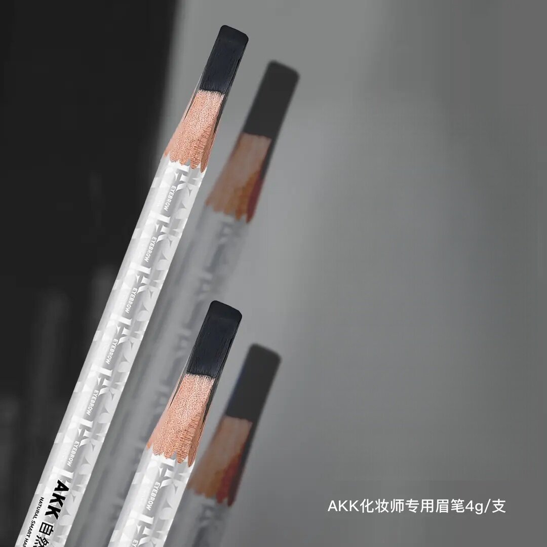 AKK化妆师防水防汗野生眉笔线条设计根根分明纹绣师硬芯眉笔新手