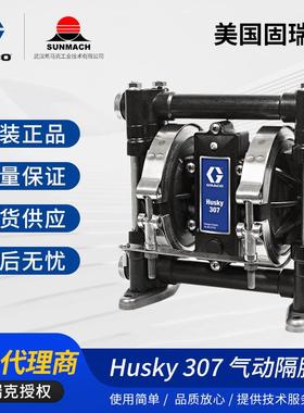 现货供应Husky307气动隔膜泵耐腐蚀自吸高粘度颗粒液体泵