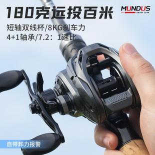 蒙德士泛用远投水滴轮 1速比防炸线鱼线轮带卸力报警渔轮 7.2