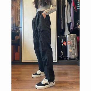 户外爬山防风防水裤子女运动登山速干工装裤美式耐磨机能风冲锋裤