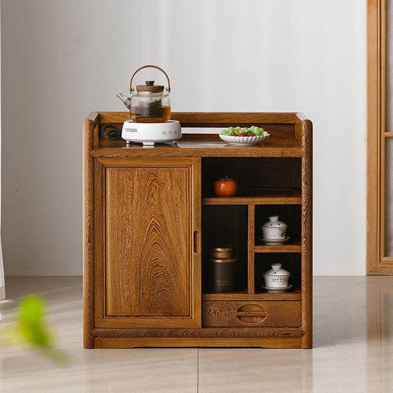 鸡翅木茶水柜实木餐边柜新中式红木茶几边柜客厅单门小茶柜收纳柜,住宅家具,餐边柜,淘宝优惠券,粉丝福利购,淘宝优惠卷