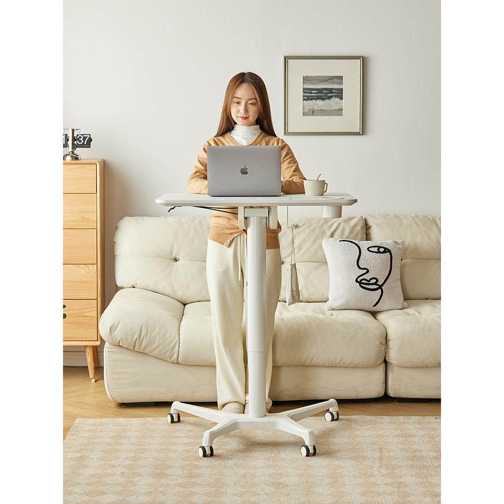 折叠升降笔记本电脑办公桌站立式升降工作台可移动学习桌大书桌子