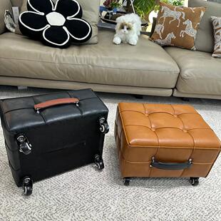 客厅万向轮小凳子移动滚轮椅子换鞋凳带轮子溜溜矮凳滑轮板凳脚凳