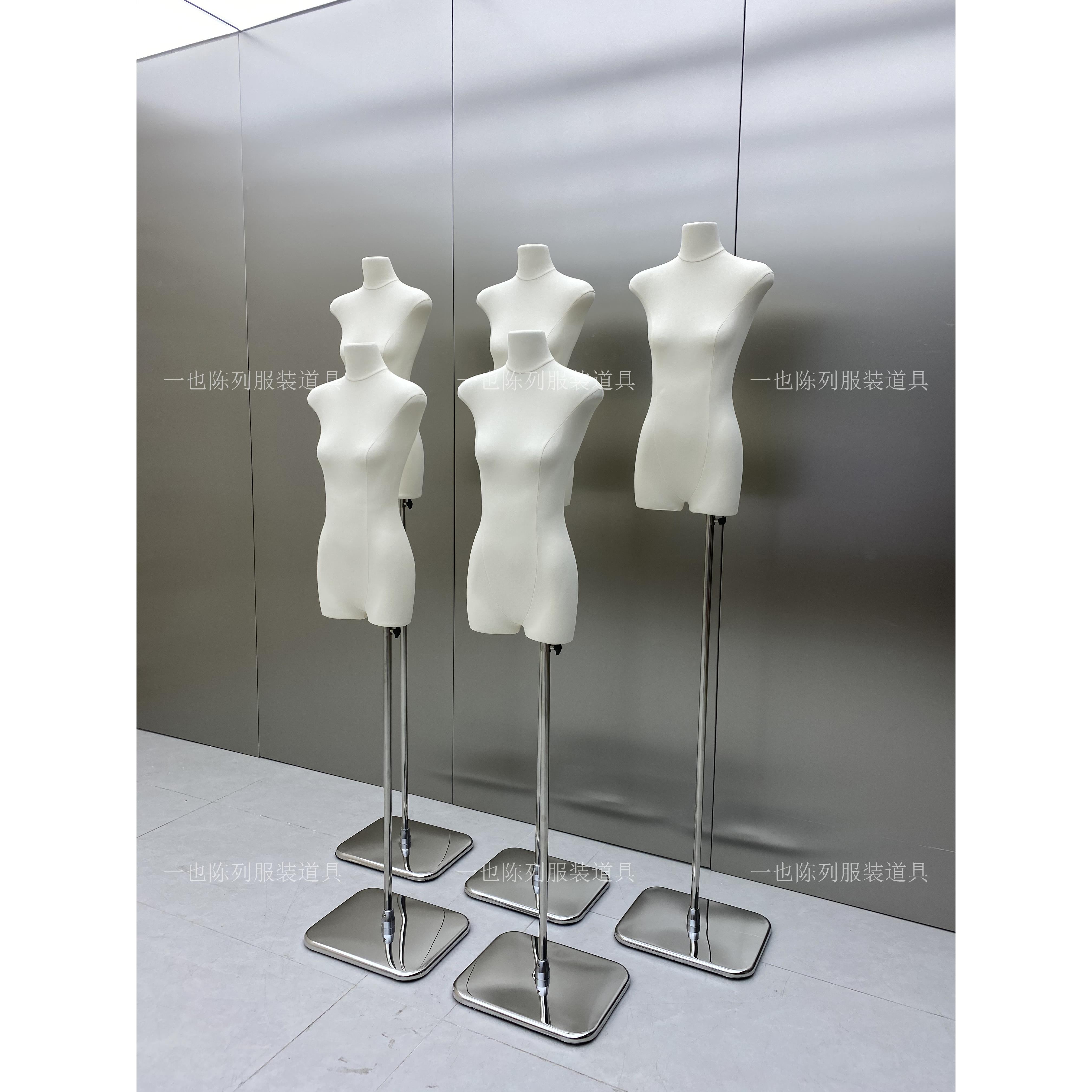 服装店女模特半身女装广州扁模特展示架婚纱橱窗假人台女模型道具