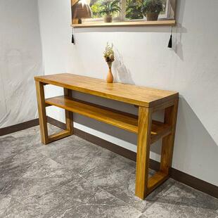 实木条案老榆木供桌覆古玄关台佛龛香火神台现代简约靠墙长条书桌