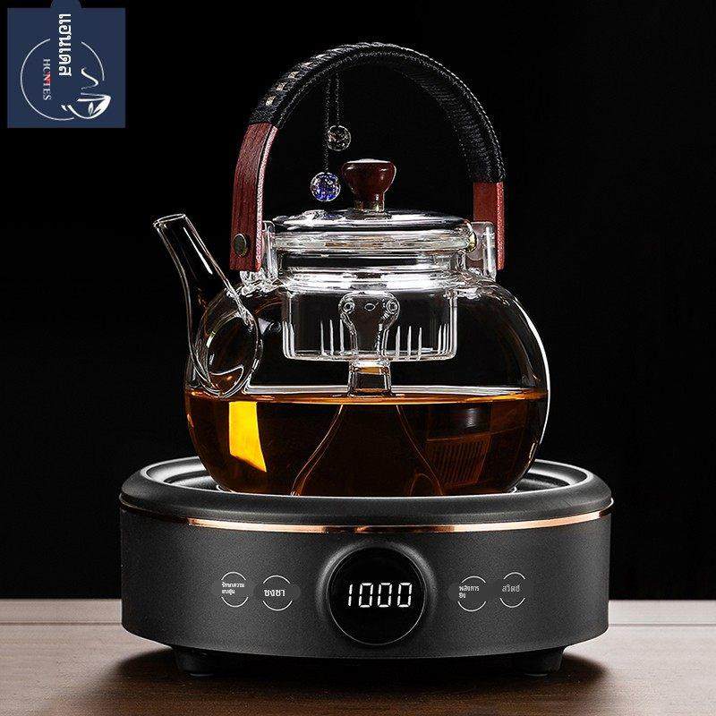 HCNTES煮茶壶玻璃家用客厅办公室中式耐高温蒸煮两用煮茶器电陶炉,餐饮具,茶壶,淘宝优惠券,粉丝福利购,淘宝优惠卷