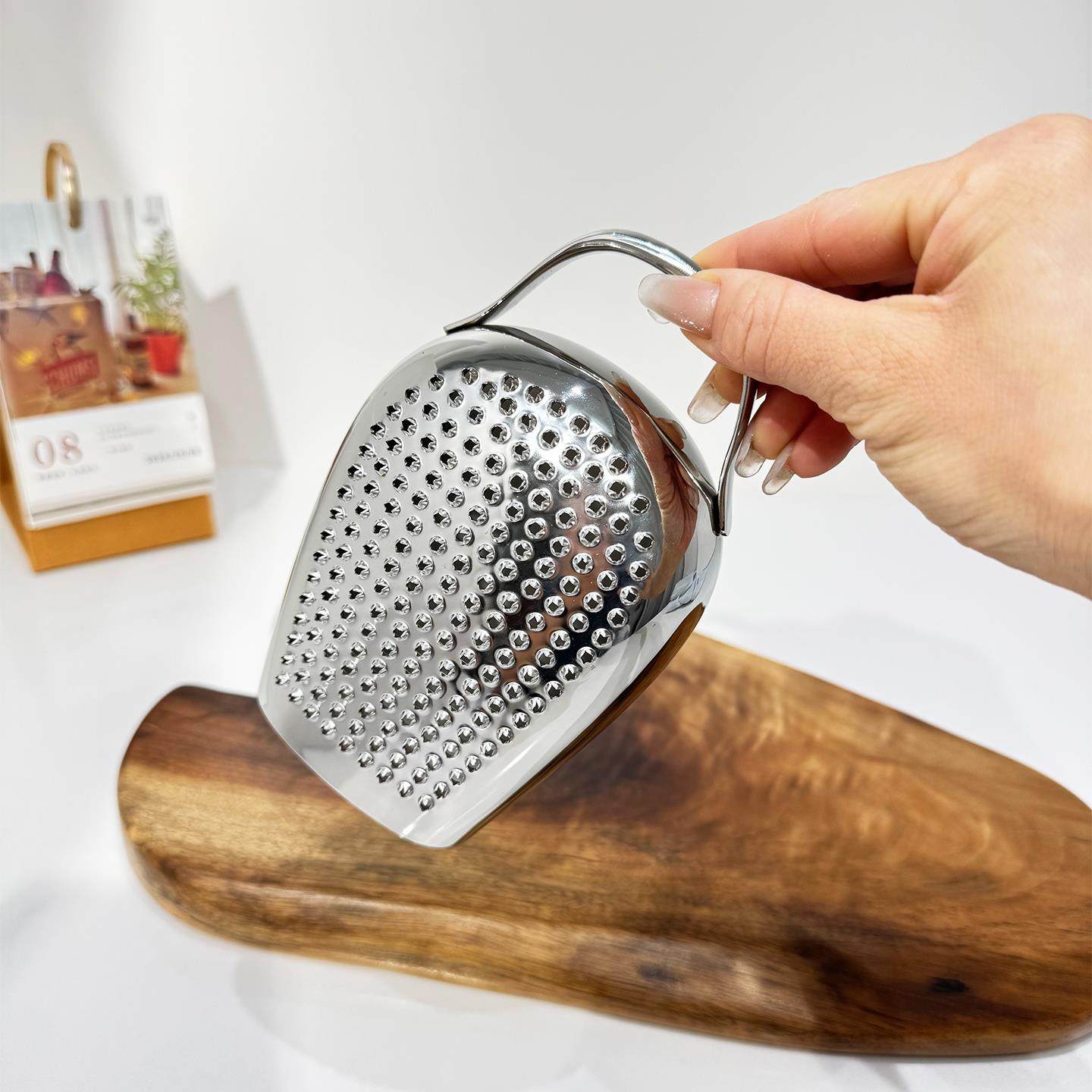 创意18/10不锈钢奶酪刨丝器芝士刨擦板奶酪刨刀巧克力磨碎器烘焙