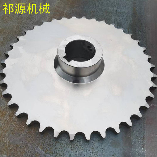 定做4分5分6分工业尺寸链轮配08B10A双排链条16齿20齿不锈钢链轮