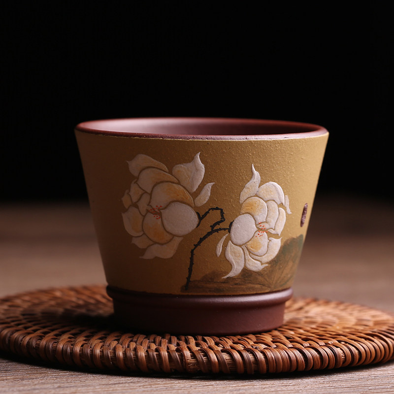 宜兴紫砂主人杯对杯茶杯品茗杯白头偕老杯纯手工名家结婚礼品茶具