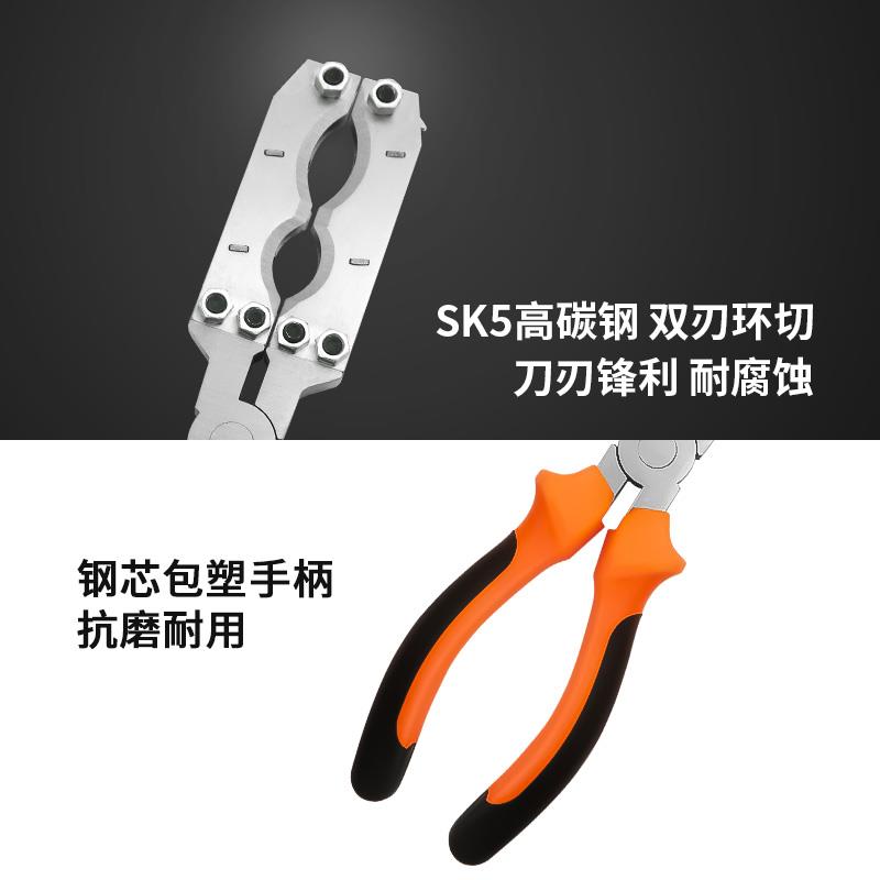 果树环割刀双层树皮环剥刀园艺树枝环剥工具大小口扒树皮环割剪刀