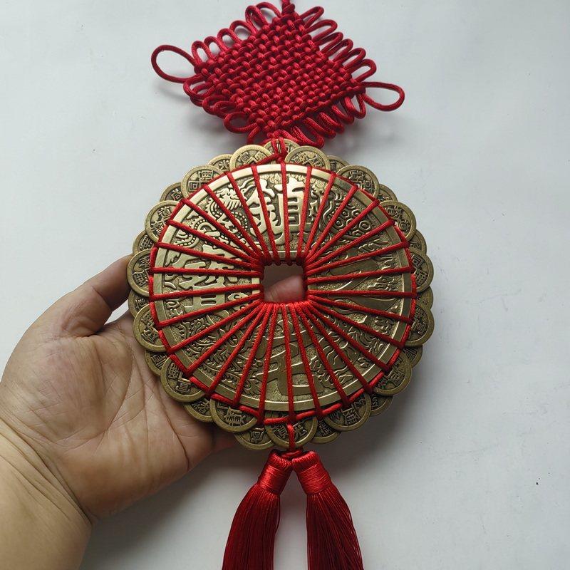 梅花钱加厚钱币五帝钱六帝钱黄铜随身十帝铜钱家居平安装饰品摆件
