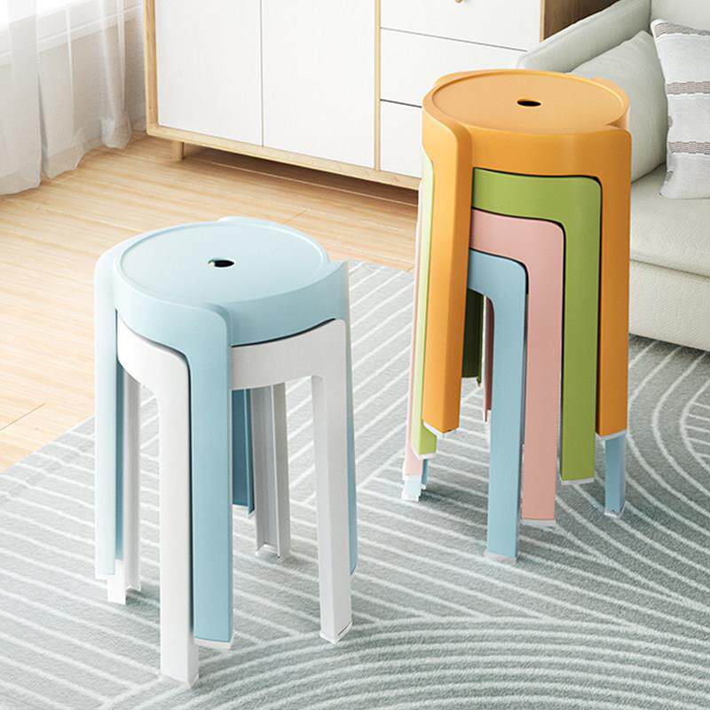 家用加厚塑料餐桌椅子现代简约餐椅北欧可叠放客厅凳子靠背书桌用