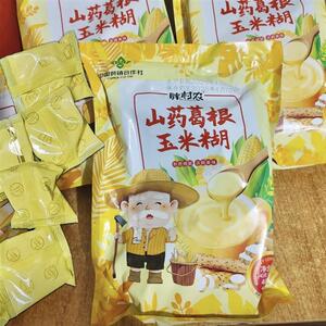 -胖村农山药葛根玉米糊早餐健康营养饱腹低脂粗粮玉米羹独立包装