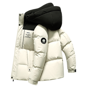 雪中飞短款羽绒服男2024年新款男士加厚连帽加厚保暖外套