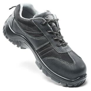 安步塔赛纳安全鞋防砸防刺穿防静电耐磨钢包头真牛皮劳保工作男鞋