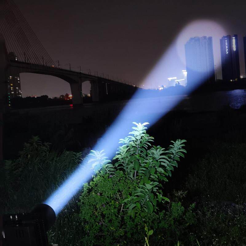 强光探照灯远程旋转巡航船用鱼塘钓鱼场监狱户外一束光LED射灯