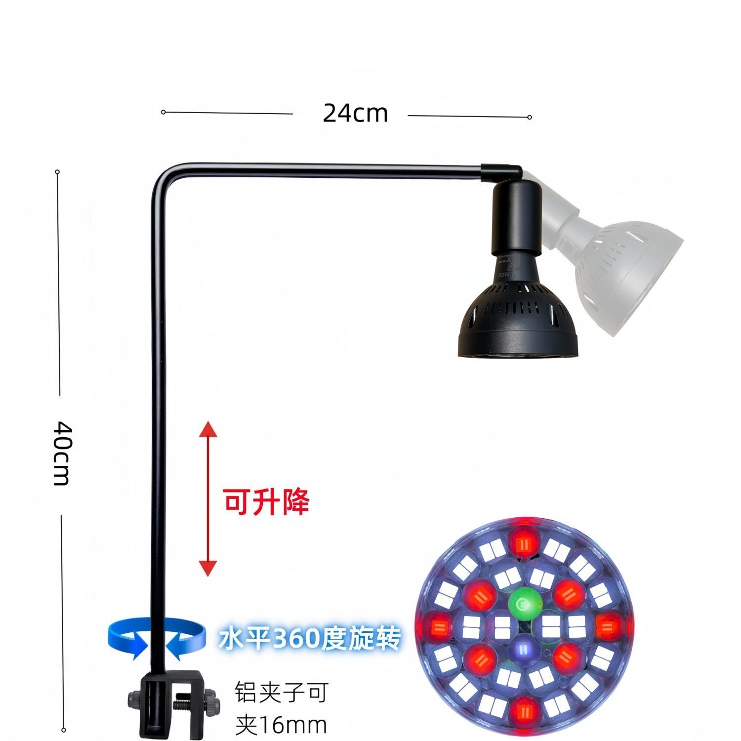 鱼缸爆藻灯全光普射灯原生溪流缸专用兰寿出绿苔水草植物补光灯