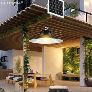 太阳能户外灯家用防水挂灯led新款照明路灯花园庭院室外凉亭吊灯