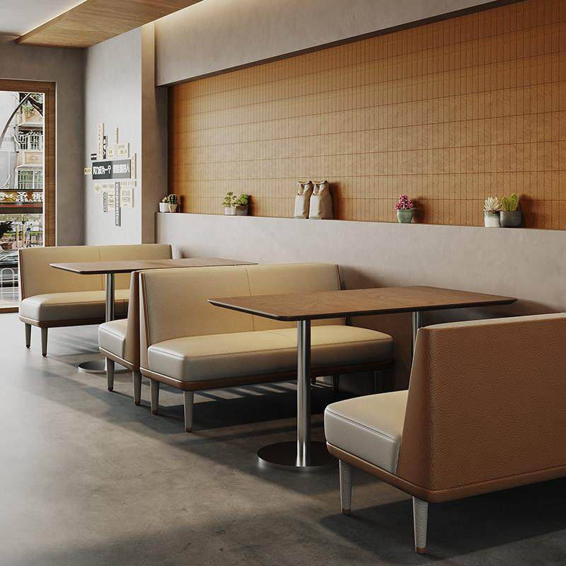 咖啡厅卡座沙发会所清吧接待桌椅组合奶茶甜品店餐饮商用座椅定制,商业/办公家具,卡座,淘宝优惠券,粉丝福利购,淘宝优惠卷